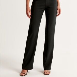 Abercrombie & Fitch High Rise Slim Boot Trouser Pants Black Large